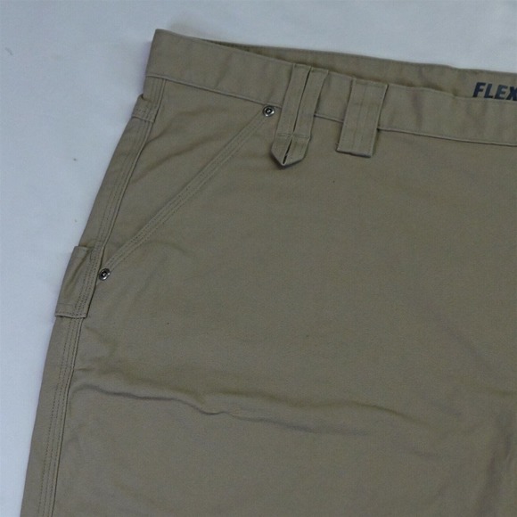NEW Duluth 48 x 11" Khaki DuluthFlex Fire Hose Carpenter 71718 Cargo Shorts - Picture 2 of 5